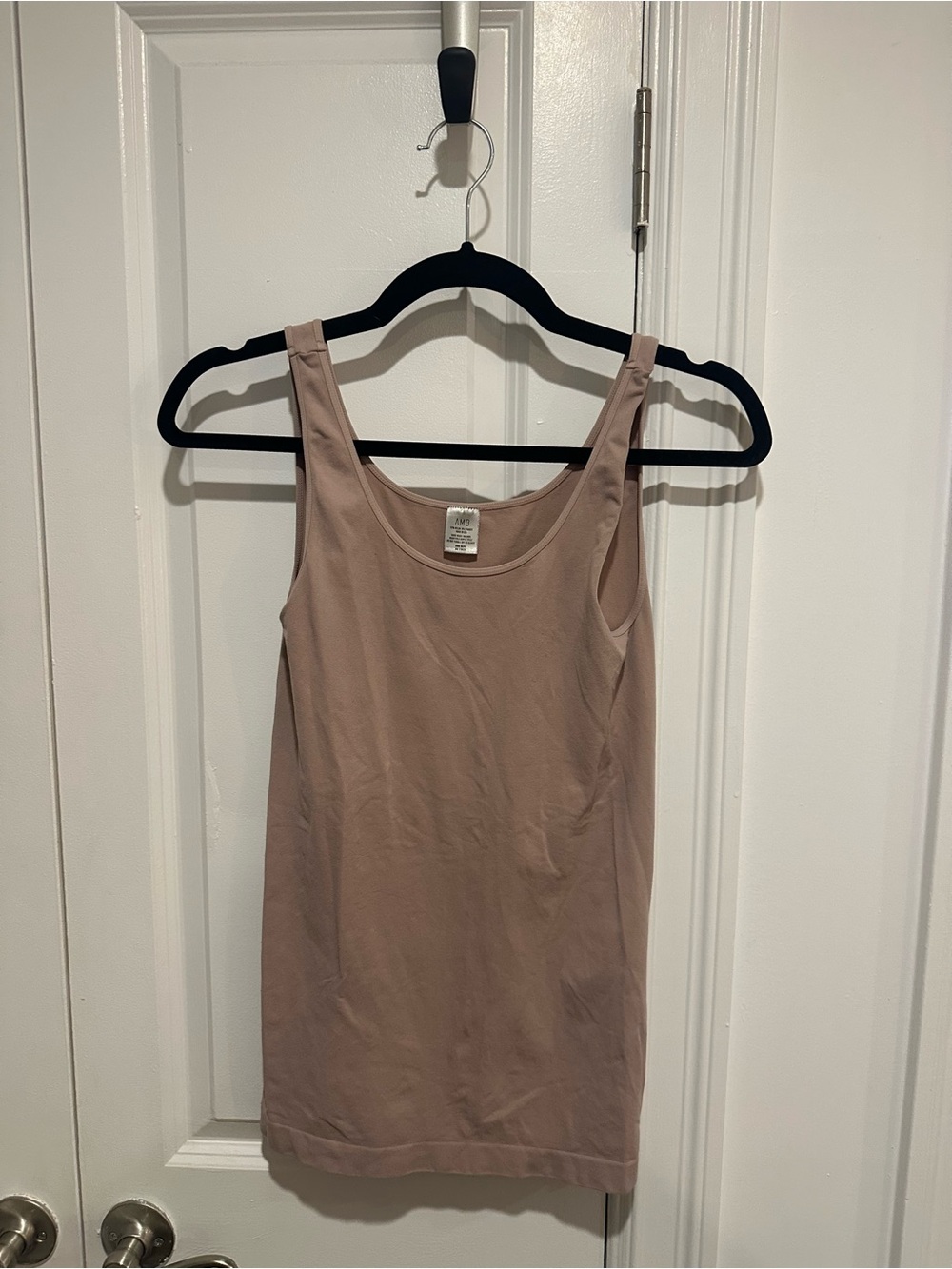 AMB Designs Seamless Everyday and Workout Scoop Neck Tank Top - Dusty Mauve